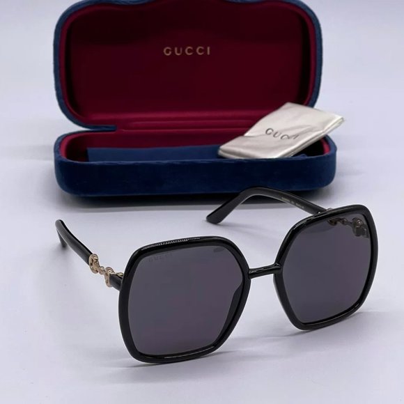 Sale! New Gucci Women\'s 55mm Black Sunglasses! main image 5